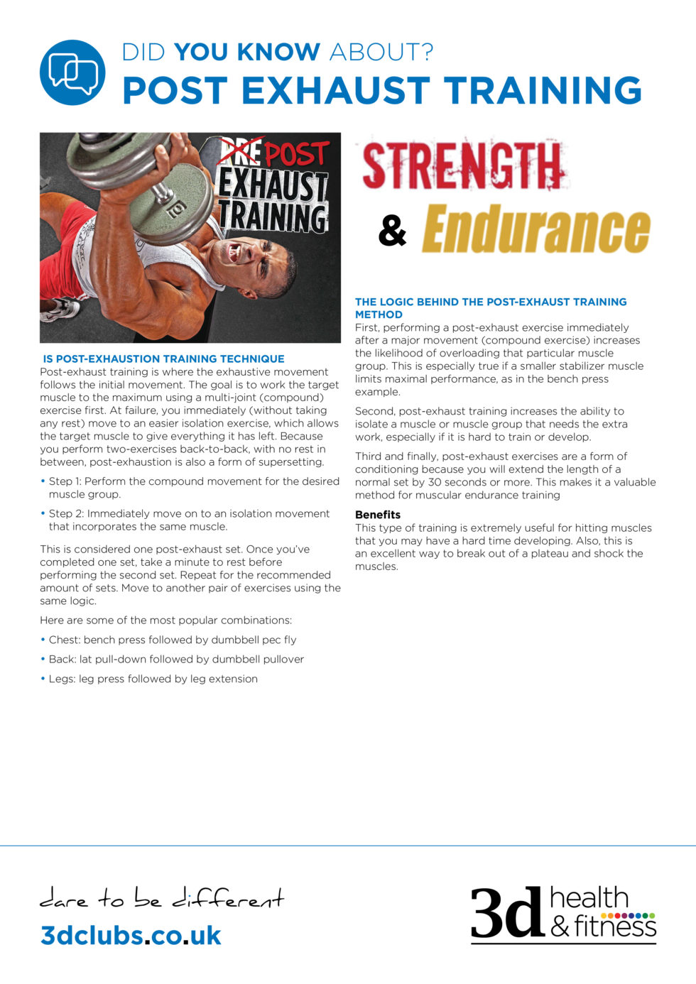 Information Sheets 3d Clubs